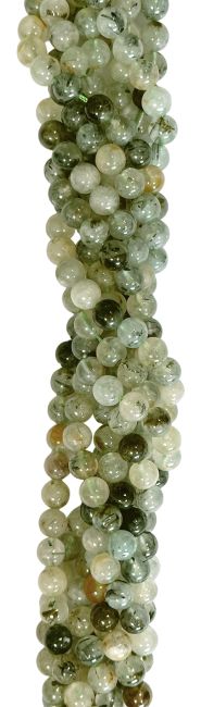 Prehnite A perles 6mm sur fil 40cm