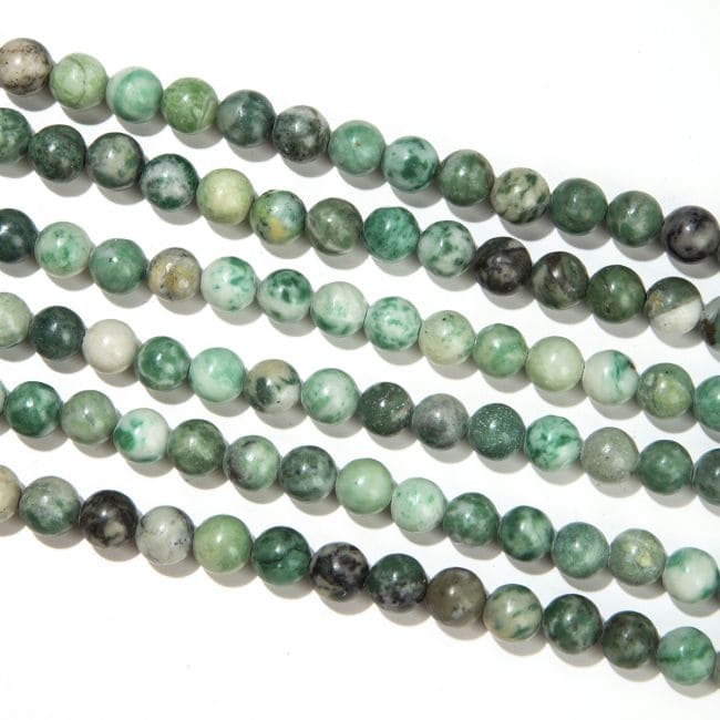 Serpentine A perles 6mm sur fil 40cm