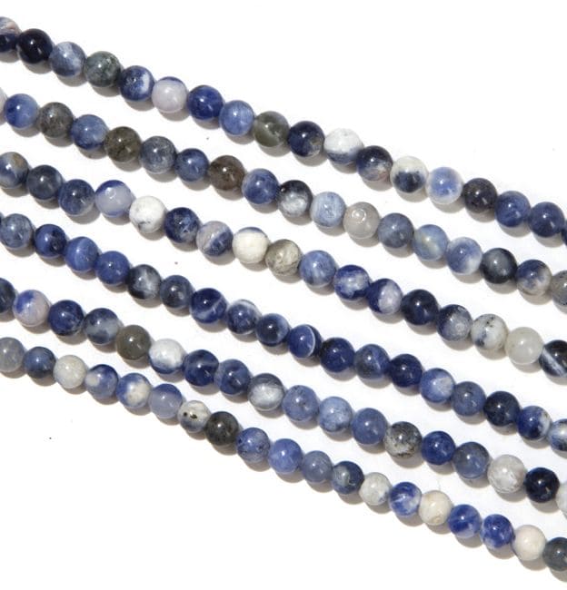 Sodalite perles 4mm sur fil 40cm