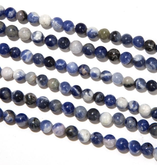 Sodalite perles 6mm sur fil 40cm