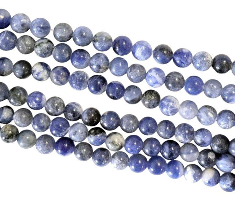 Sodalite A perles 6mm sur fil 40cm chez Arabesk