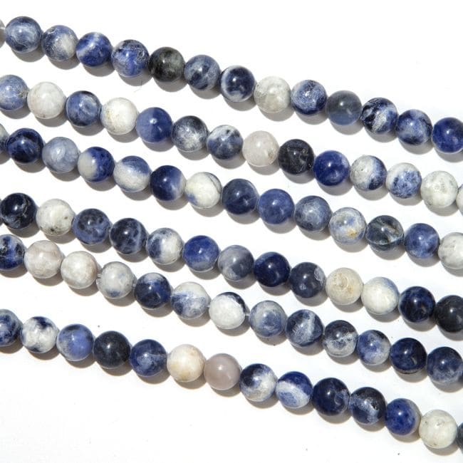 Sodalite perles 8mm sur fil 40cm