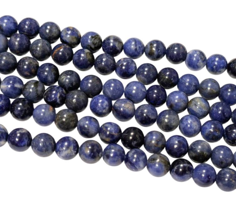 Sodalite A perles 8mm sur fil 40cm