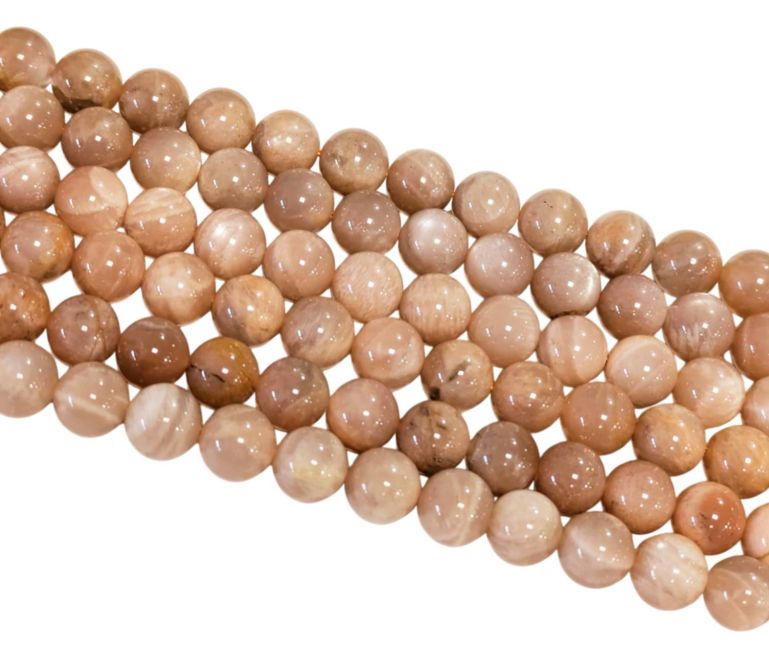 Pierre de Soleil perles 8mm sur fil 40cm