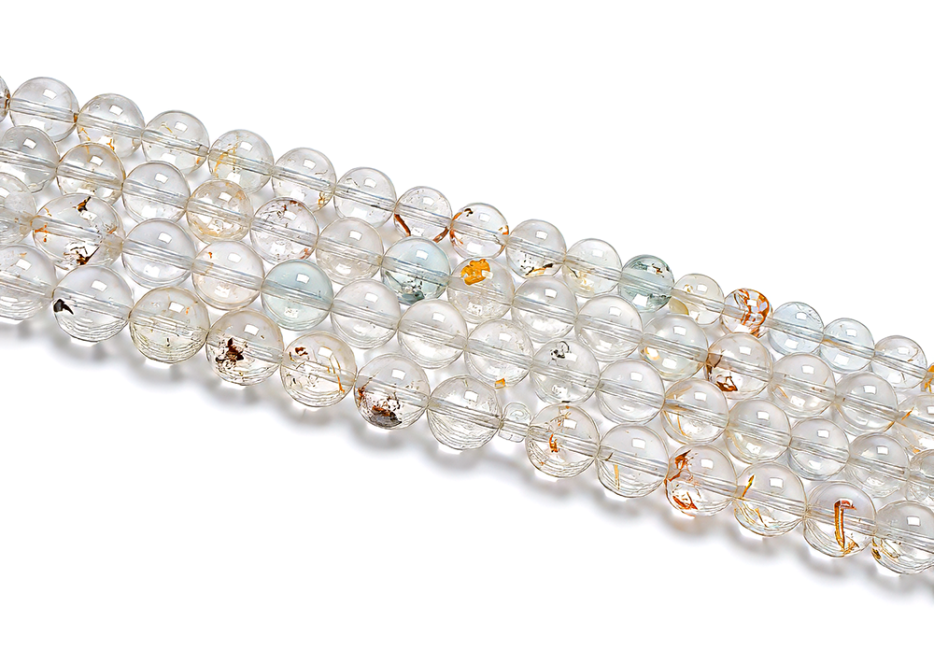 Perles Rondes sur Fil Topaze Multicolore AA 6 mm