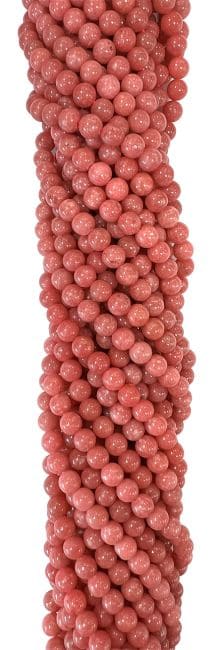 Thulite AA perles 6mm sur fil 40cm