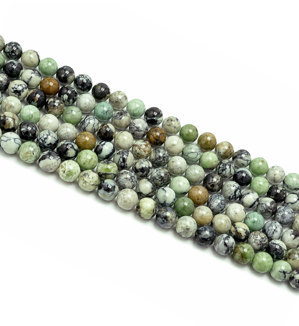 Variscite AA perles 6mm sur fil 40cm chez Arabesk