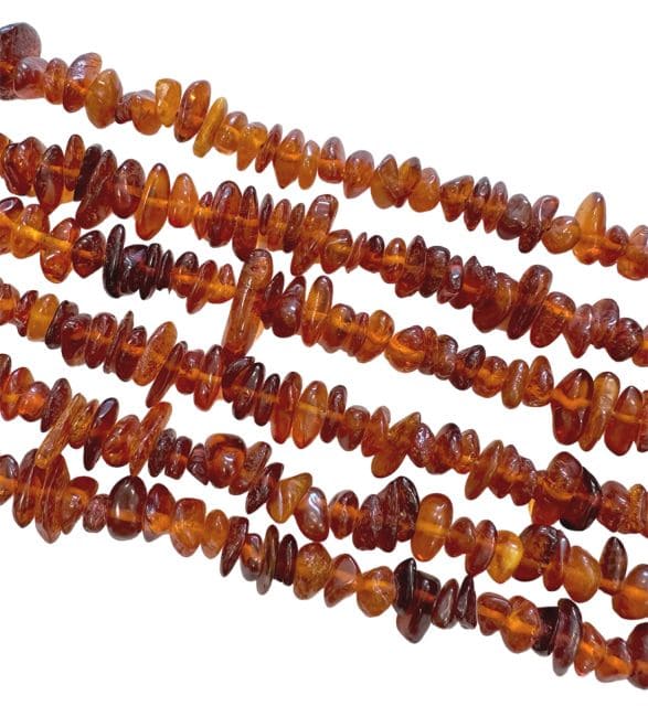 Ambre chips 3-8mm sur fil 35cm x 2