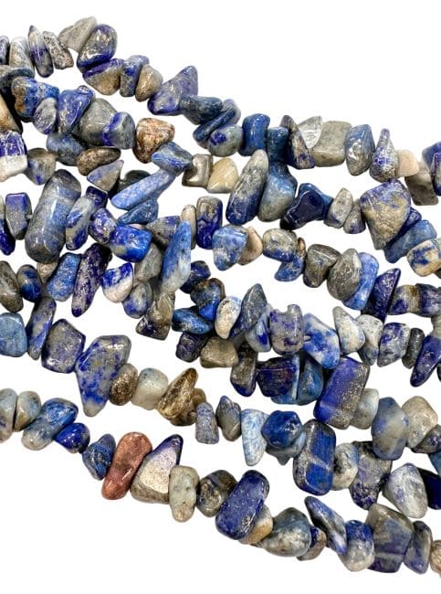 Lapis Lazuli chips 5-8mm sur fil 80cm