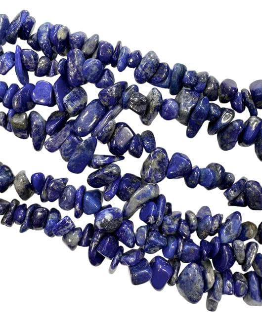 Lapis Lazuli AA chips 5-8mm sur fil 80cm