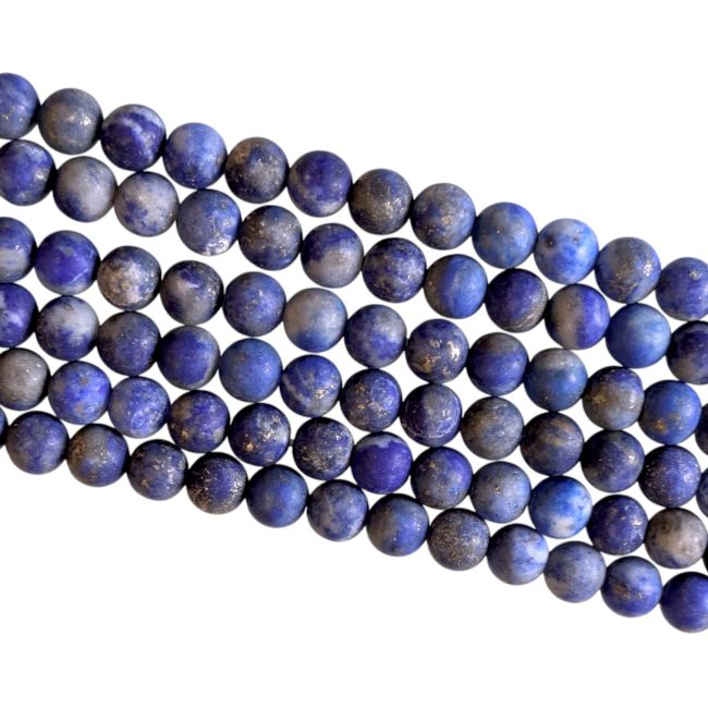 Lapis Lazuli perles mates 4mm sur fil 40cm chez Arabesk