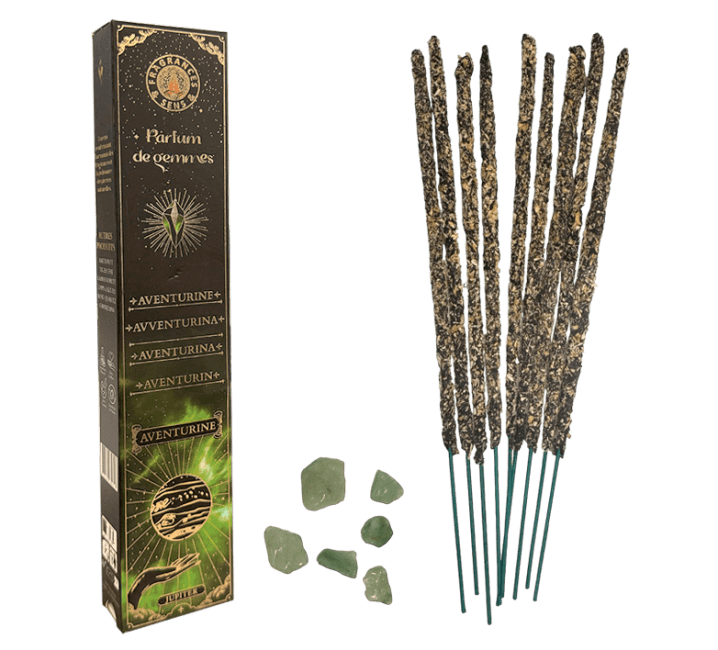 Encens Fragrances & Sens Parfum de Gemmes Aventurine Smudge Stick 20g
