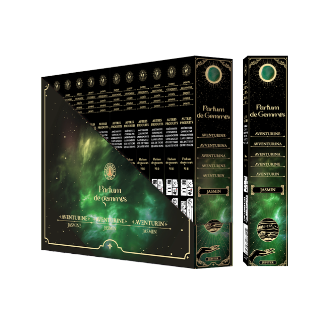 Encens Smudge Stick Parfum de Gemmes Jasmin & Aventurine 20g