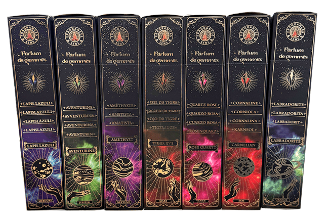 Encens Fragrances & Sens Parfum de Gemmes Œil de Tigre Smudge Stick 20g chez Arabesk|fr