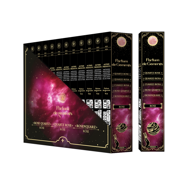 Encens Smudge Stick Parfum de Gemmes Rose & Quartz Rose 20g