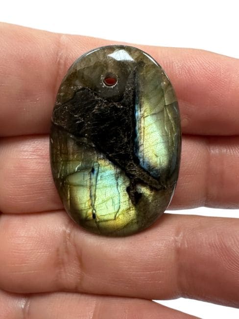 Pendentif ovale Labradorite