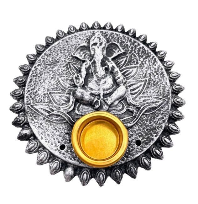 6 x Portes encens Ganesh gris 9cm