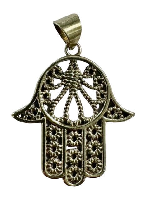 Pendentif Bronze  main de Fatima ( Khamsa )