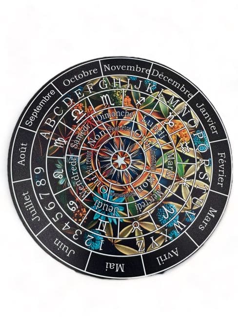 Planche de divination fleur de vie en bois 28cm chez Arabesk|fr