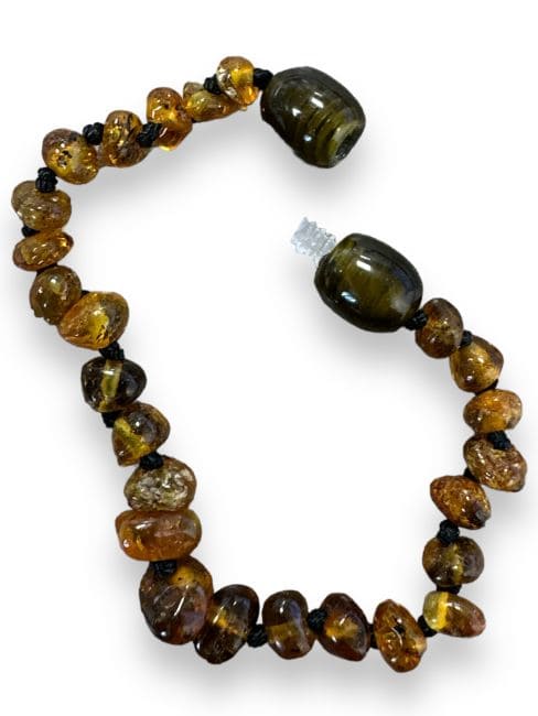 Bracelet Ambre Baltique Bébé  vert clair vissable