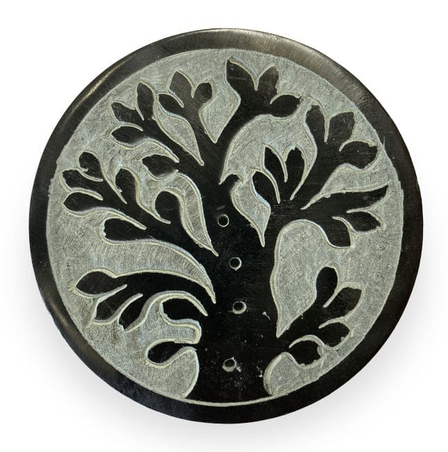 Porte encens pierre arbre de vie 10cm