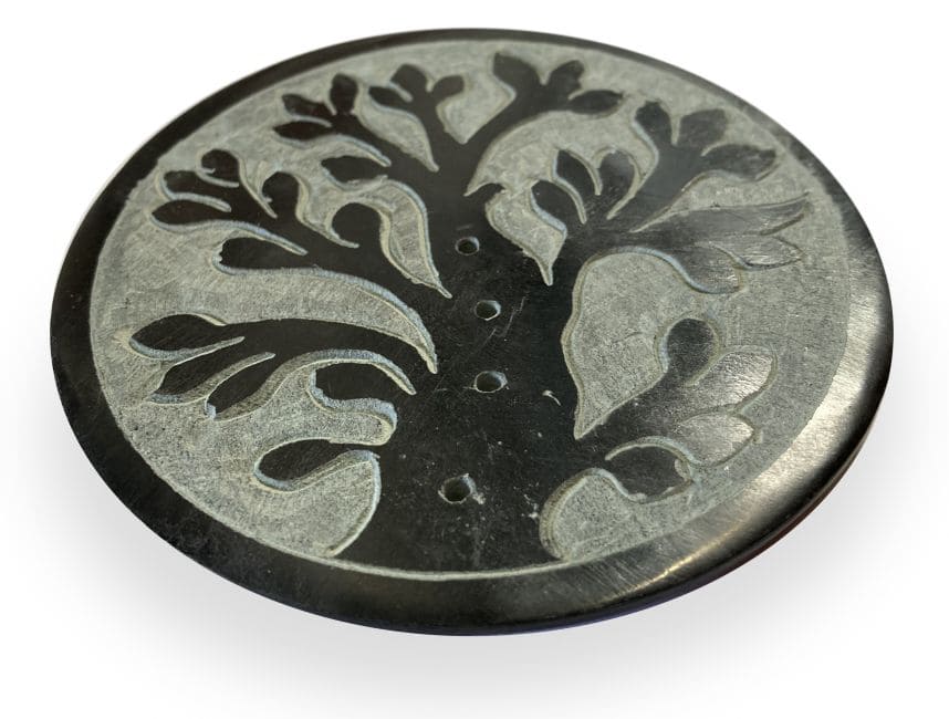 Porte encens pierre arbre de vie 10cm