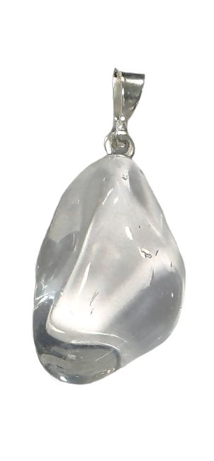 Pendentif pierre roulée Cristal de Roche AA