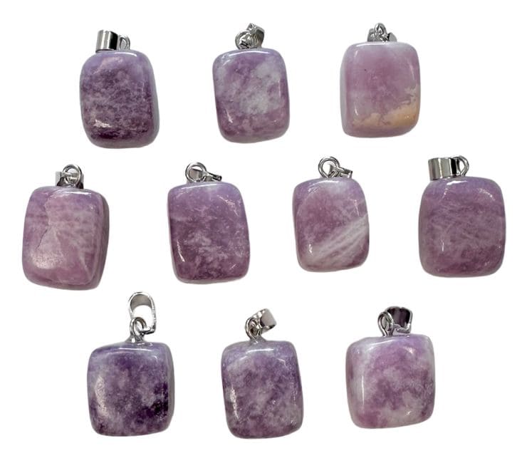 Pendentif Pierre Roulée Lepidolite A x 10