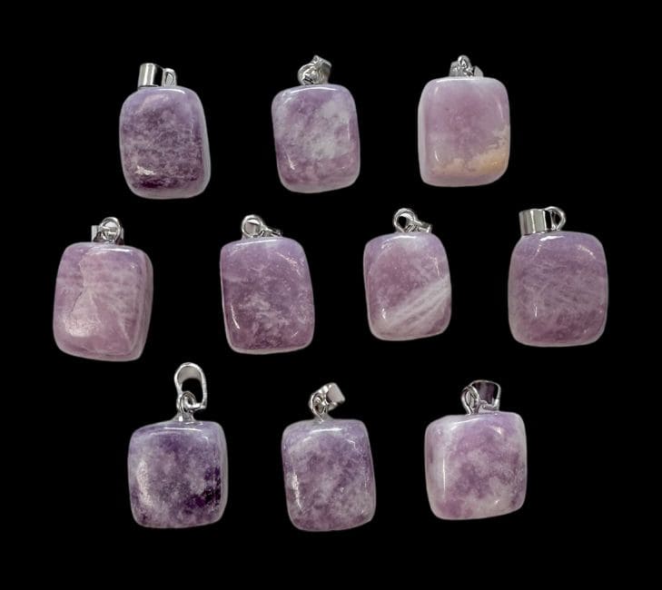 Pendentif Pierre Roulée Lepidolite A x 10