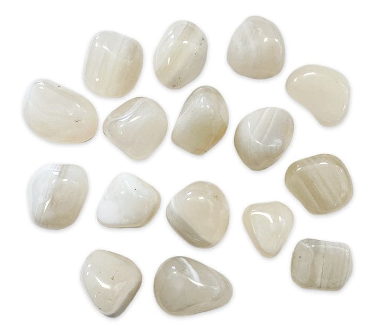 Agate Blanche A pierres roulées 250g