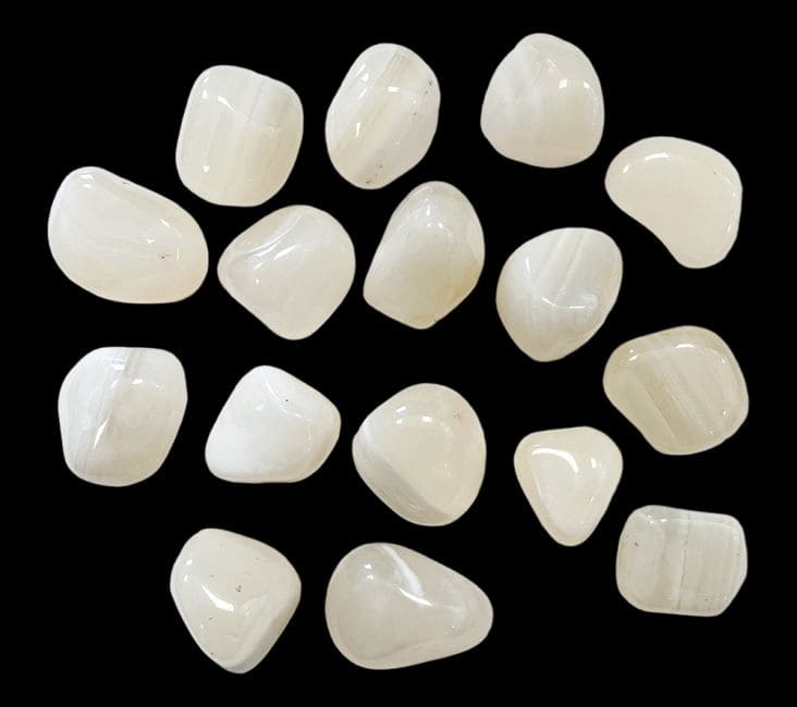 Agate Blanche A pierres roulées 250g