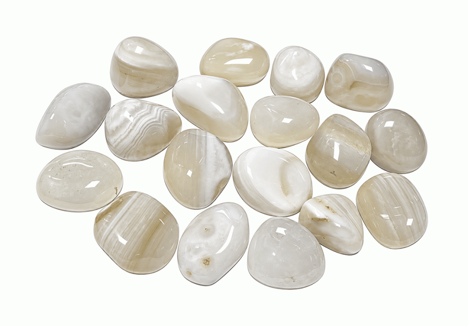 Agate Blanche A Pierres Roulées 2-3 cm 250 g chez Arabesk