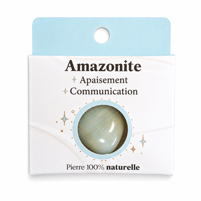 Amazonite Multicolore AB Pierre Roulée en Boîte 2-3 cm chez Arabesk
