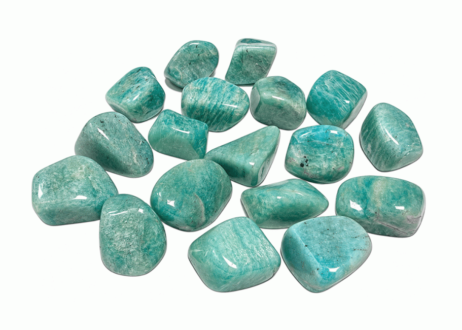 Amazonite Brésil AA pierres roulées 2-3cm 250g chez Arabesk