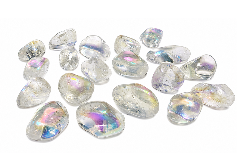 Quartz Angel Aura A Pierres Roulées 2-3cm 250g
