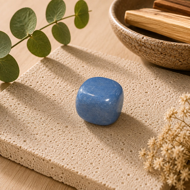 Aventurine Bleue A Pierre Roulée en Boîte 2-3 cm chez Arabesk|fr