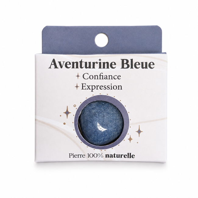 Aventurine Bleue A Pierre Roulée en Boîte 2-3 cm chez Arabesk