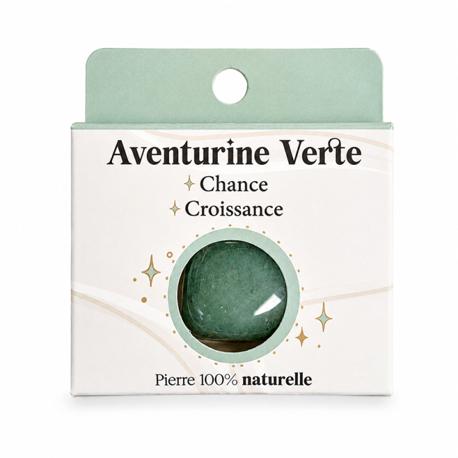 Aventurine Verte A Pierre Roulée en Boîte 2-3 cm chez Arabesk
