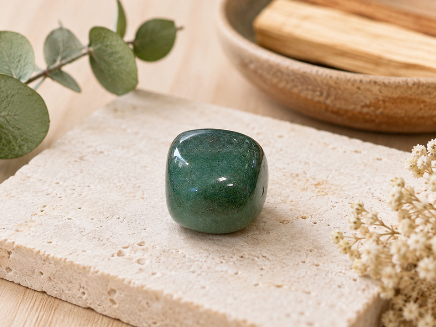 Aventurine Verte A Pierre Roulée en Boîte 2-3 cm chez Arabesk|fr