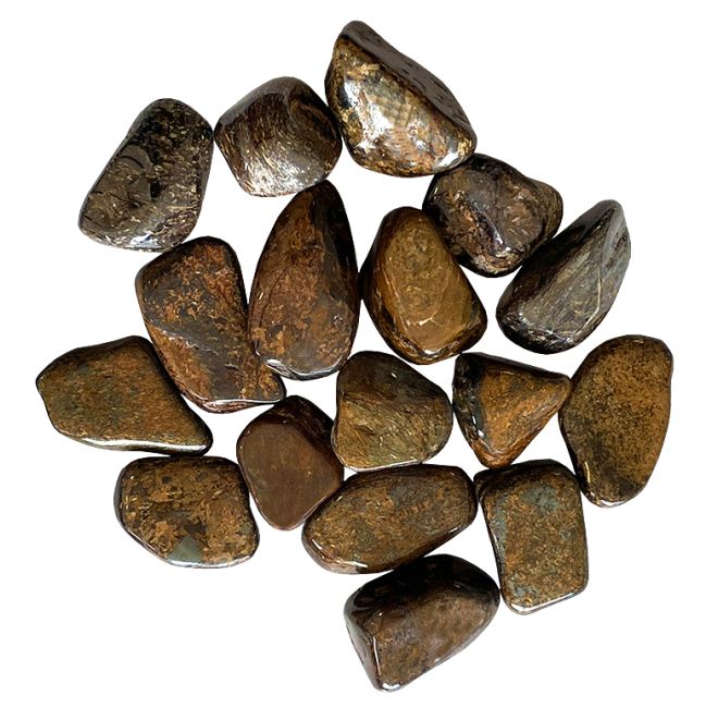 Bronzite AB pierres roulées 250g