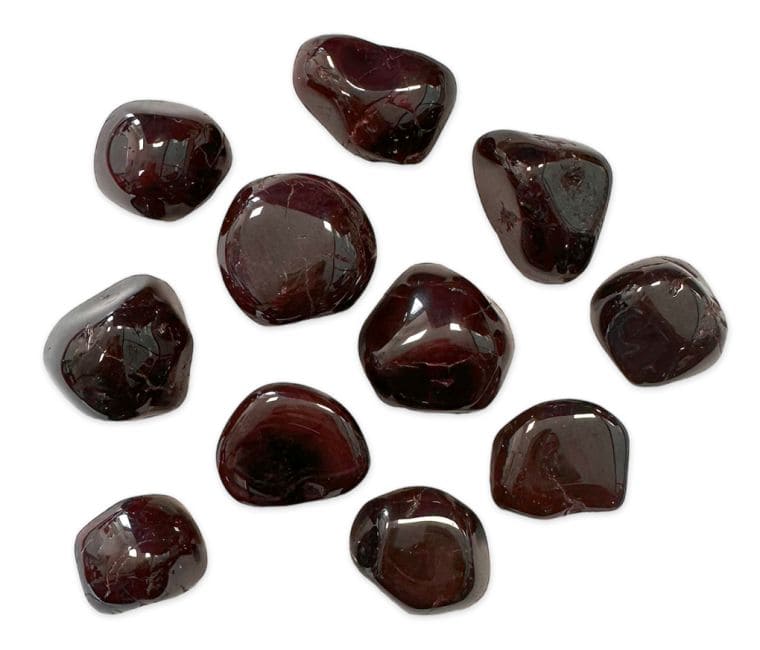 Grenat Rouge AA pierres roulées 250g chez Arabesk