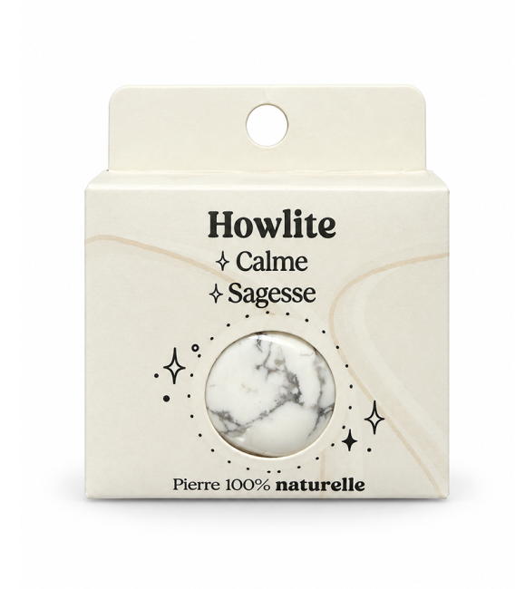 Howlite A Pierre Roulée en Boîte 2-3 cm chez Arabesk