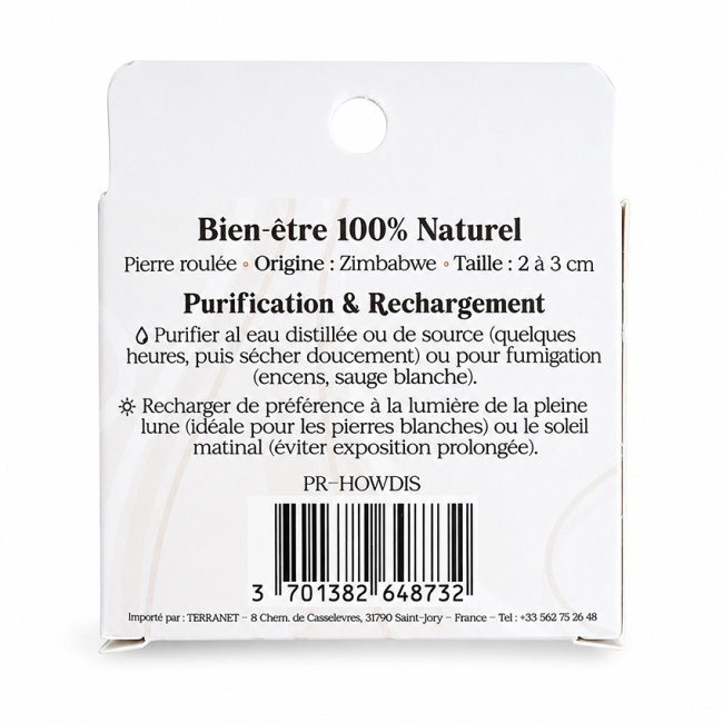 Howlite A Pierre Roulée en Boîte 2-3 cm chez Arabesk|fr