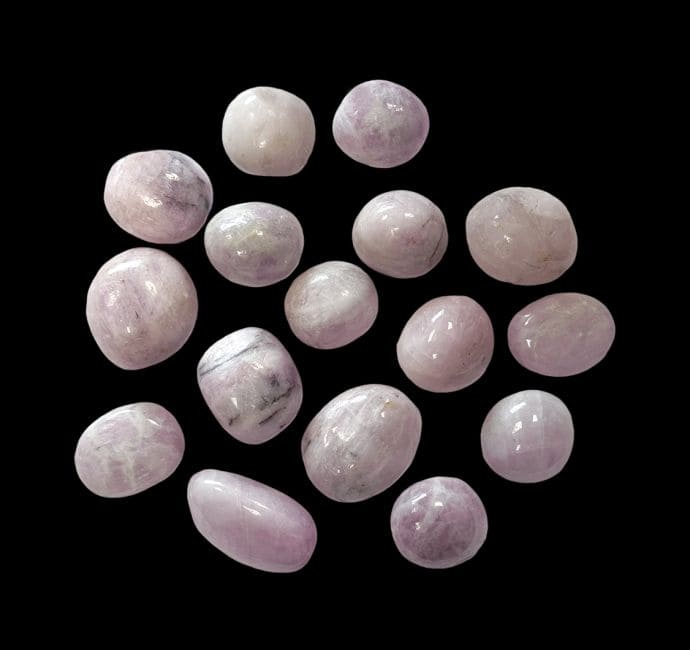 Kunzite A trommelstein 250g