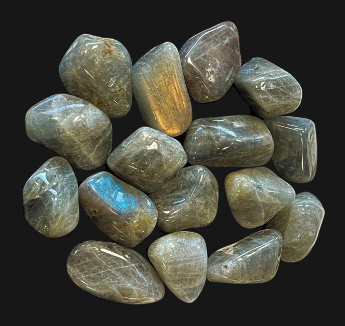 Labradorite A pierres roulées 250g