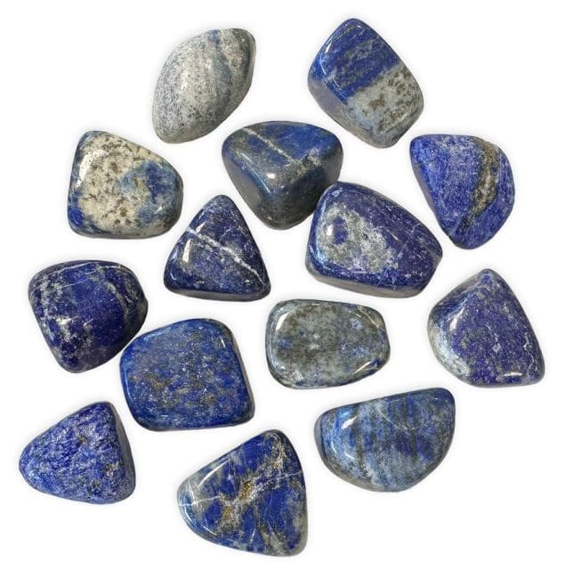 Lapis Lazuli AB pierres roulées 250g chez Arabesk