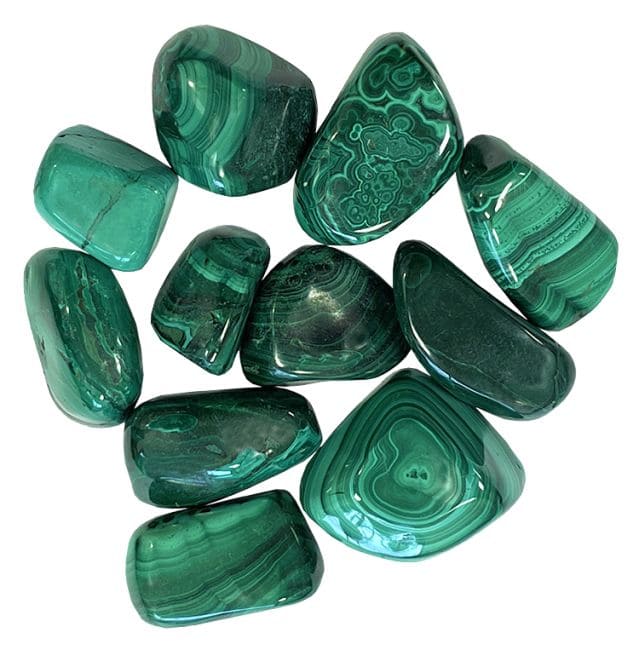 Malachite AA pierres roulées 250g