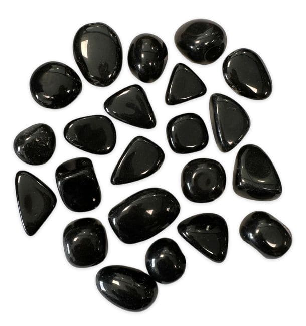 Obsidienne Noire AB pierres roulées 250g chez Arabesk