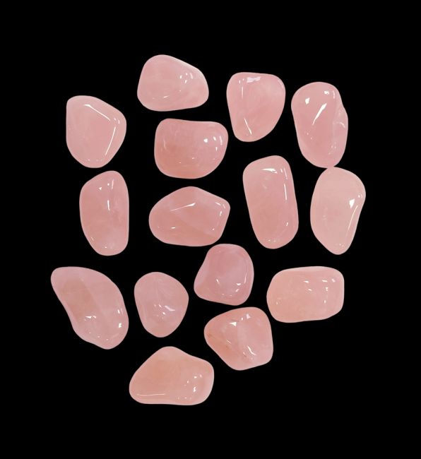 Quartz Rose AA pierres roulées 250g