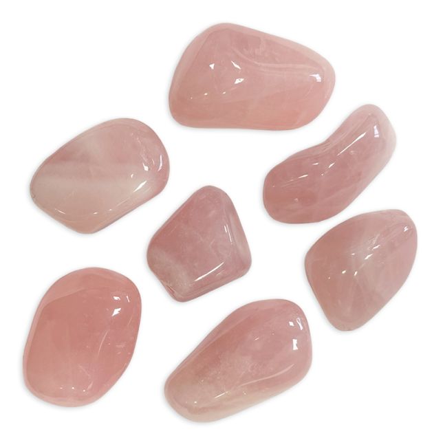 Quartz Rose A pierres roulées 250g